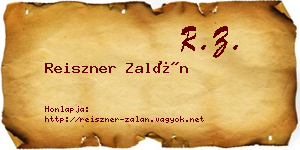 Reiszner Zalán névjegykártya